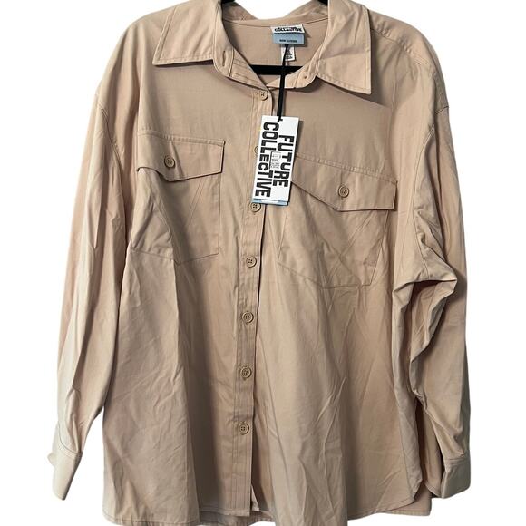 Future Collective with Reese Blutstein Women's Button-Down Shirt - Medium - NWT - Picture 1 of 11
